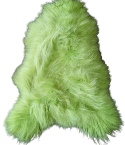 Island sheepskin “Green Apple” island dyed Producent owczych skór dekoracyjnych | Tannery Sheepskin | KalSkór