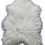 Sheepskin, island white - curly