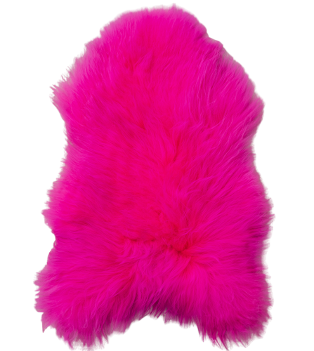 Island sheepskin “Dark Pink” island dyed Producent owczych skór dekoracyjnych | Tannery Sheepskin | KalSkór