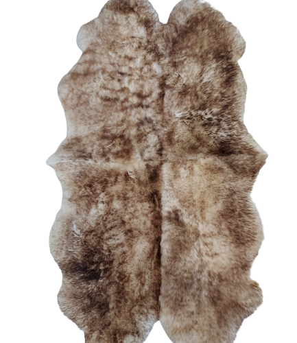 Four stitched sheepskins, brown – mouflon Stitched sheepskins Producent owczych skór dekoracyjnych | Tannery Sheepskin | KalSkór