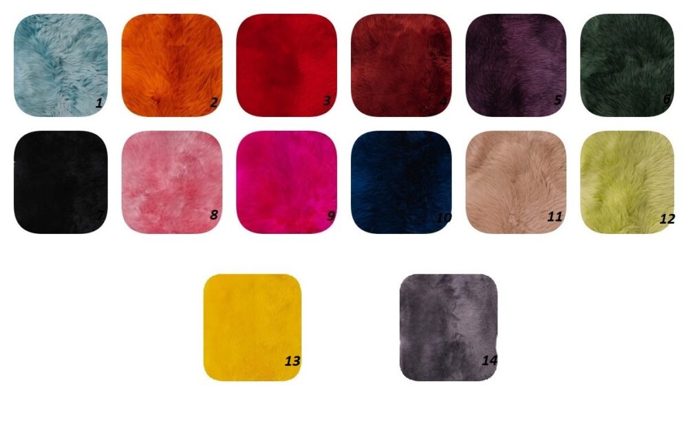 Sheepskin dyed in 14 colors dyed sheepskins Producent owczych skór dekoracyjnych | Tannery Sheepskin | KalSkór 8