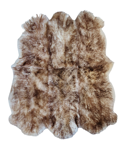 Six cuir marron surpiqué – mouflon Peaux de mouton cousues Producent owczych skór dekoracyjnych | Tannery Sheepskin | KalSkór