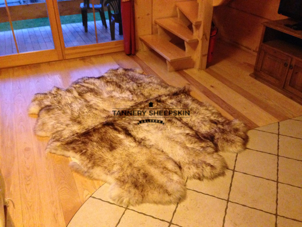 Six stitched sheepskins, brown – mouflon Stitched sheepskins Producent owczych skór dekoracyjnych | Tannery Sheepskin | KalSkór 4