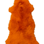 Schafsfell gefärbt Orange