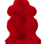 Dyed Red Sheepskins