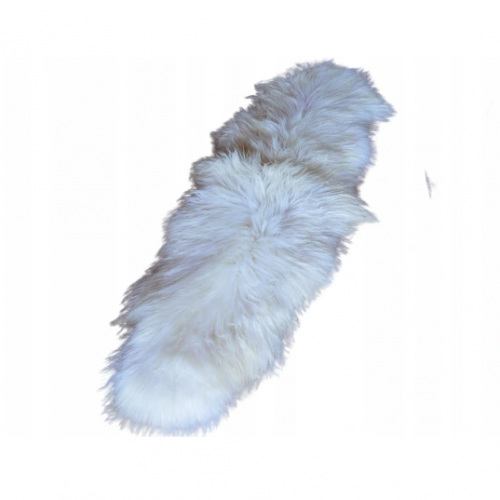 Dwie Skóry Owcze  Zszywane Island Białe Skóry Owcze Zszywane Producent owczych skór dekoracyjnych | Tannery Sheepskin | KalSkór
