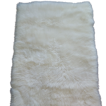 Rectangular sheepskin rug 4 colors