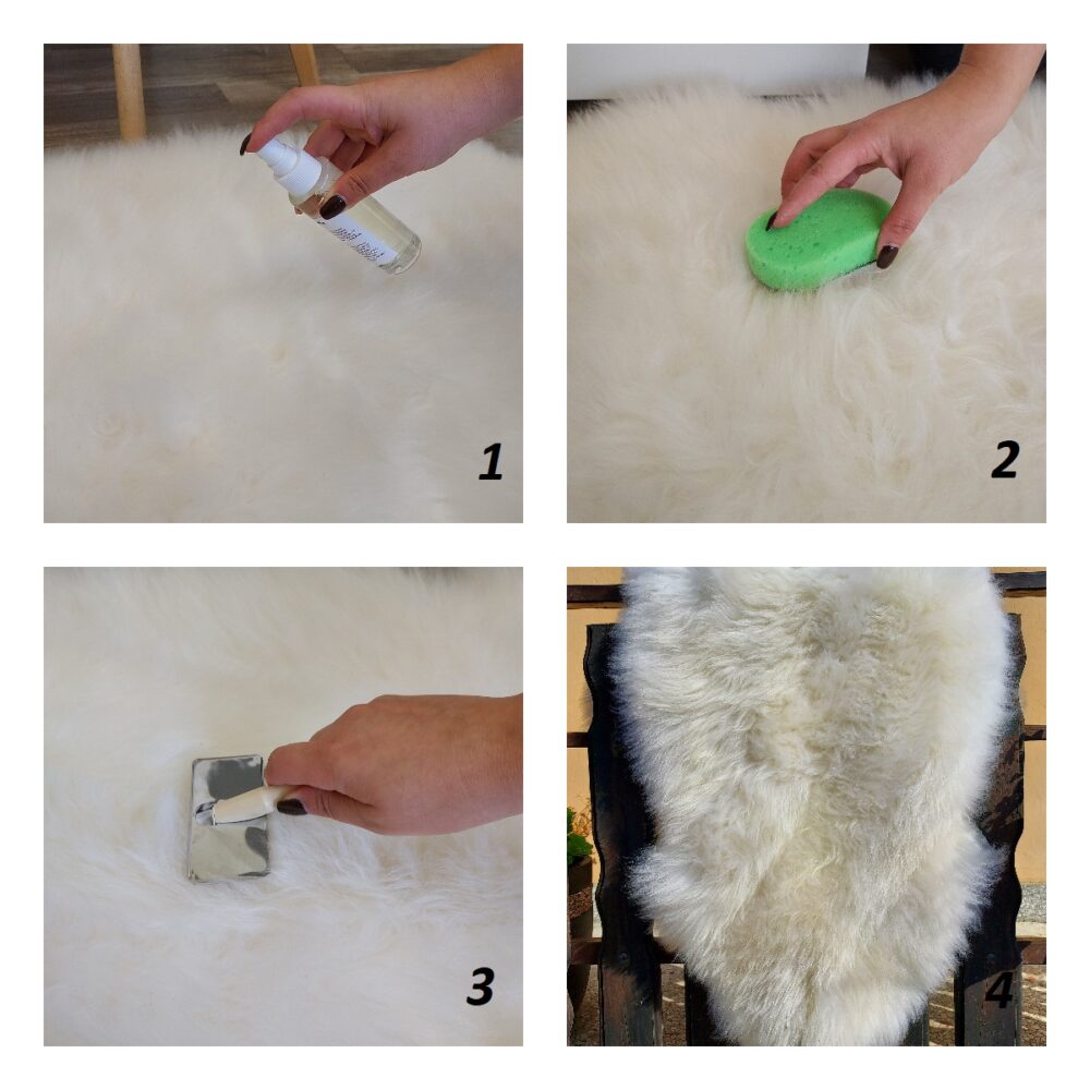 Liquid Lanolin Conditioner and Sheepskin Cleaner Sheepskin Care Products Producent owczych skór dekoracyjnych | Tannery Sheepskin | KalSkór 3