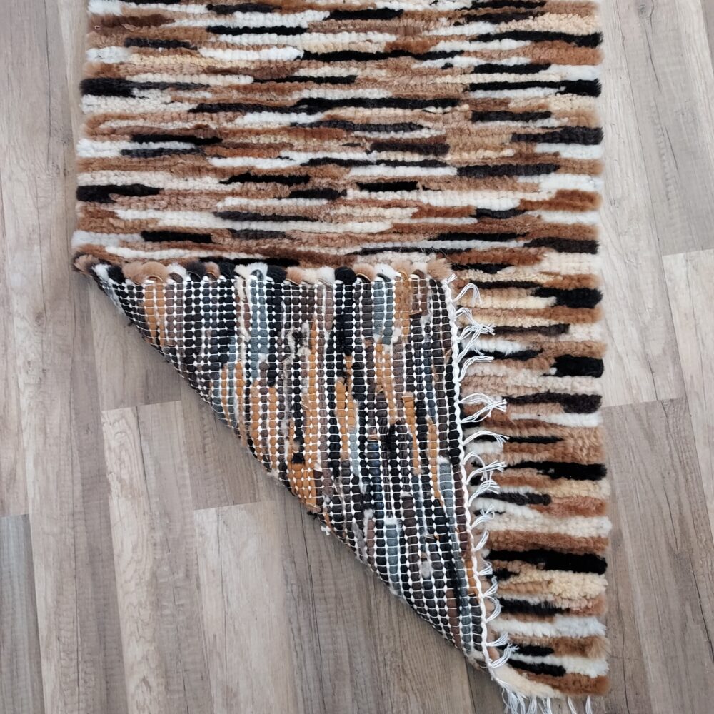 Handmade Woven Sheepskin mix color Carpets and bedspreads Producent owczych skór dekoracyjnych | Tannery Sheepskin | KalSkór 4