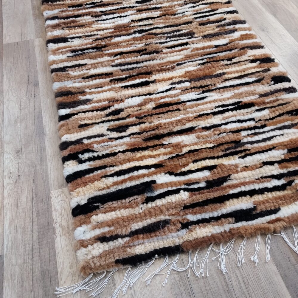 Handmade Woven Sheepskin mix color Carpets and bedspreads Producent owczych skór dekoracyjnych | Tannery Sheepskin | KalSkór 6