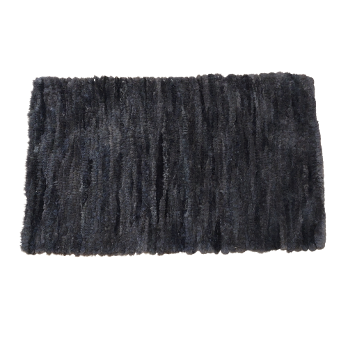 Handmade Woven Sheepskin graphite Carpets and bedspreads Producent owczych skór dekoracyjnych | Tannery Sheepskin | KalSkór