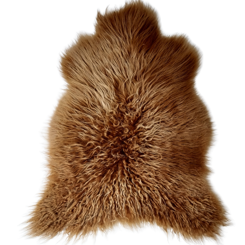 Sheepskins “Island” Ginger Breeze Curly Hair island dyed Producent owczych skór dekoracyjnych | Tannery Sheepskin | KalSkór
