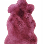 Sheepskin Dyed Red Wine Color