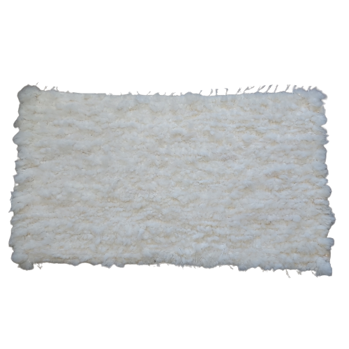 Dywanik Tkany Ręcznie Biały Dywany i narzuty Producent owczych skór dekoracyjnych | Tannery Sheepskin | KalSkór