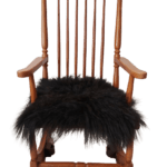 Sheepskin chair pad island leather