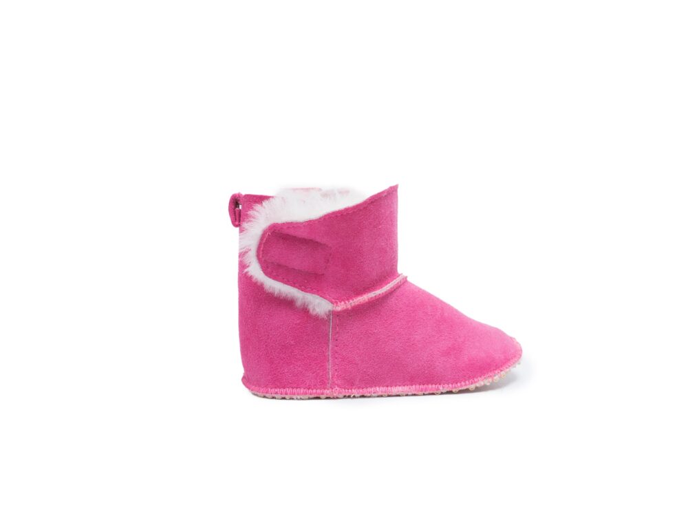 Children’s Slippers Toddler Pink For Children Producent owczych skór dekoracyjnych | Tannery Sheepskin | KalSkór