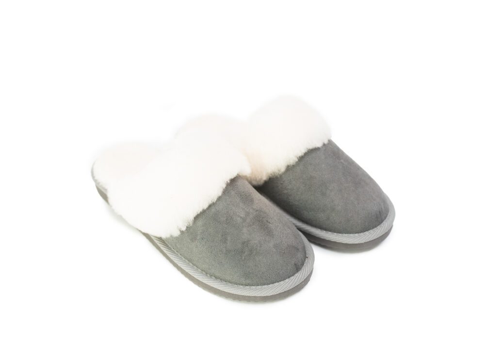 Women’s Slippers Lana Grey Accessories Producent owczych skór dekoracyjnych | Tannery Sheepskin | KalSkór 2