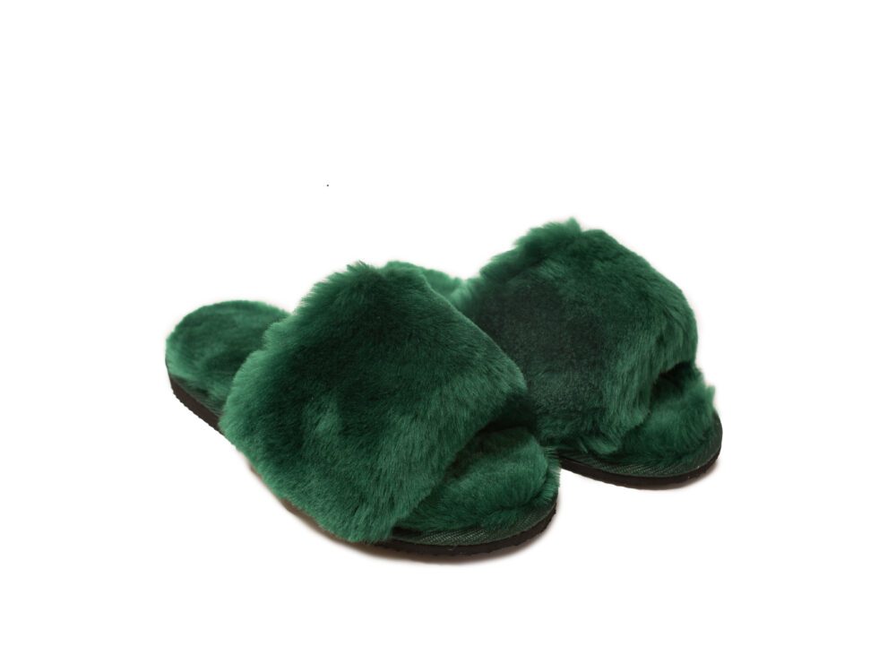 Slippers Emu Green Accessories Producent owczych skór dekoracyjnych | Tannery Sheepskin | KalSkór 2