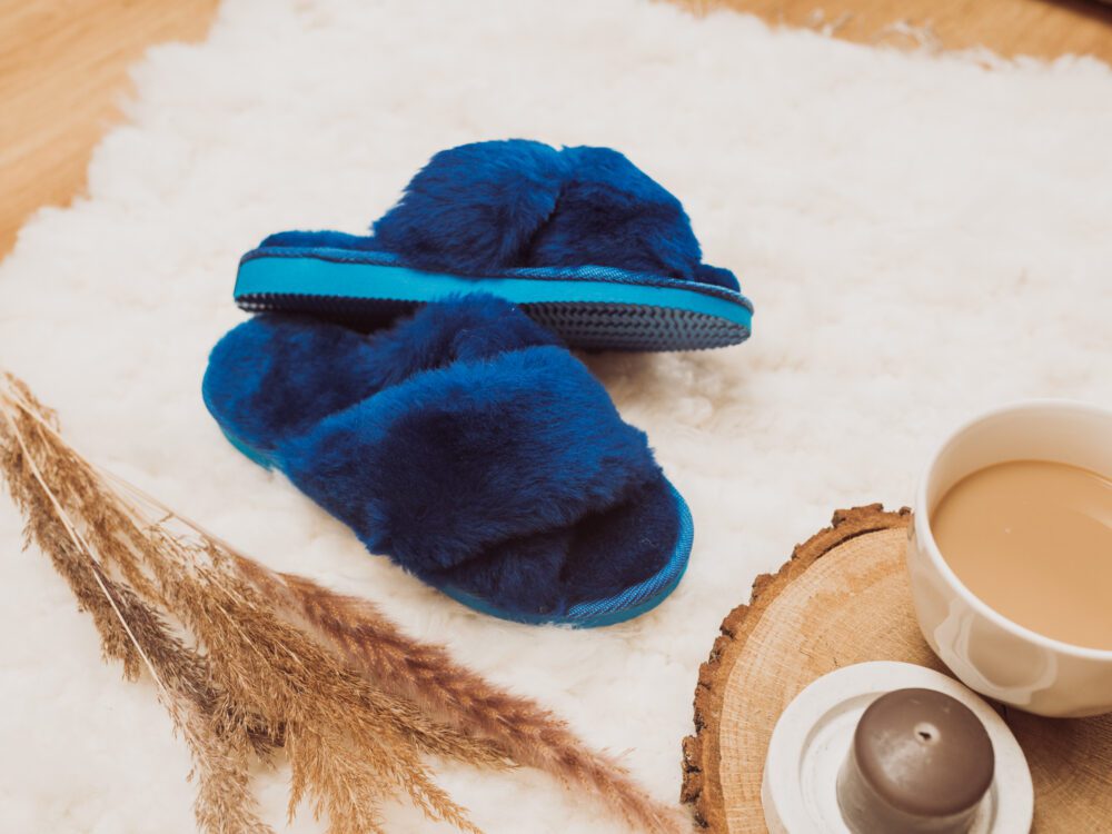 Slippers Emu Kangaroo Blue Accessories Producent owczych skór dekoracyjnych | Tannery Sheepskin | KalSkór 6