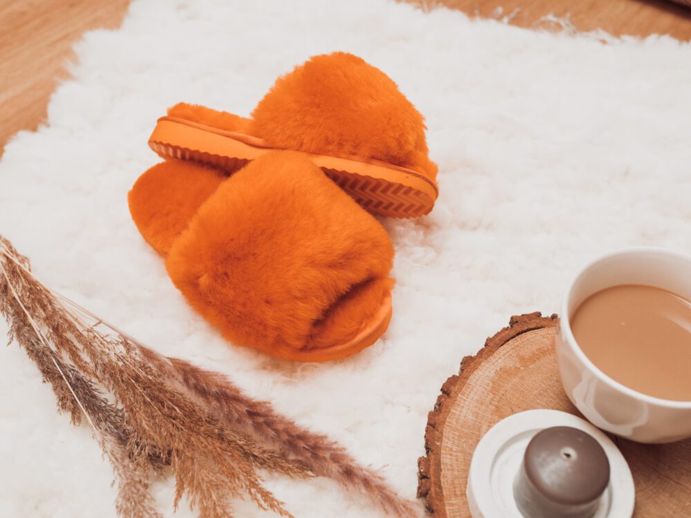 Slippers Emu Orange Accessories Producent owczych skór dekoracyjnych | Tannery Sheepskin | KalSkór 6