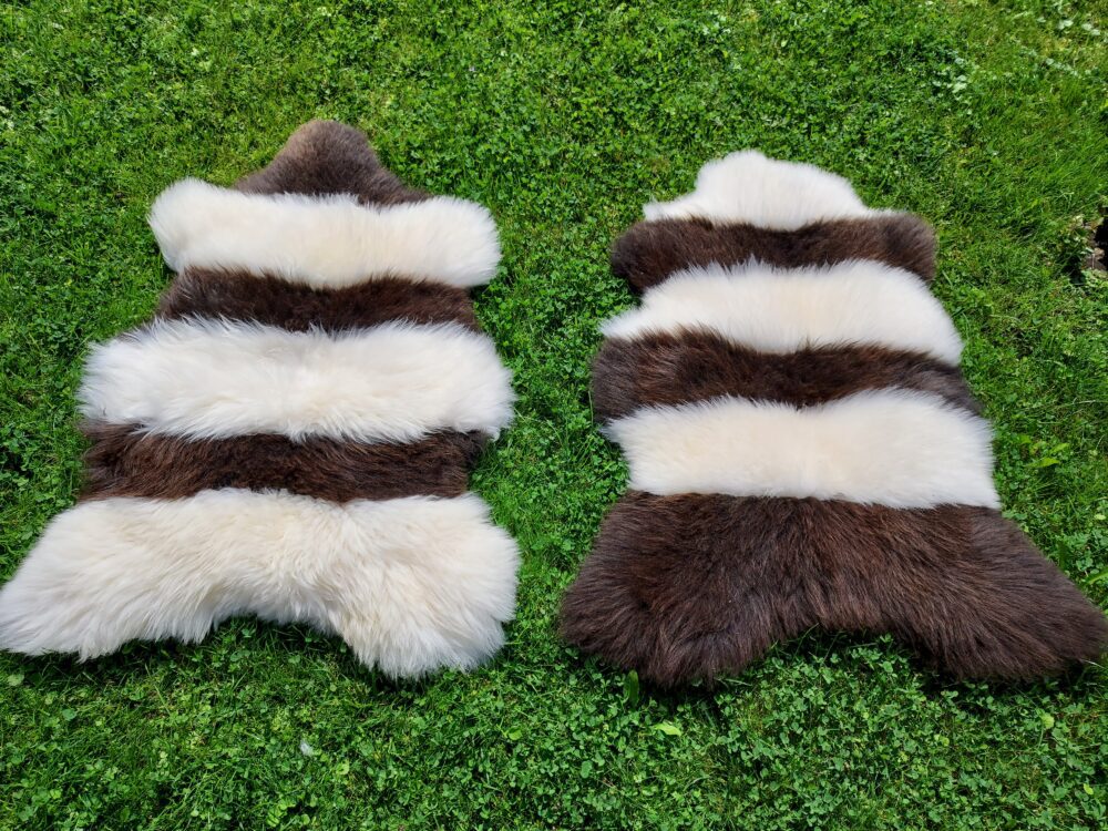 Sheepskin Natural Zebra Stitched sheepskins Producent owczych skór dekoracyjnych | Tannery Sheepskin | KalSkór 5