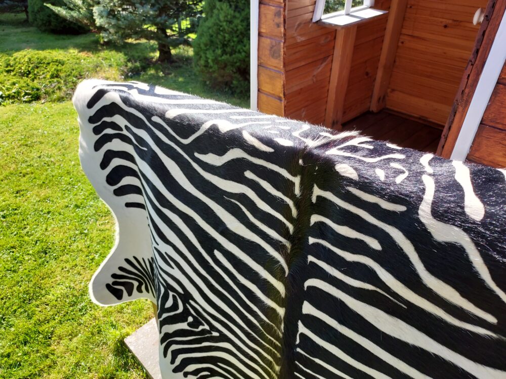 Zebra Leather Natural Zebra Leather Cattle Leather Zebra Pattern Decorative skins Producent owczych skór dekoracyjnych | Tannery Sheepskin | KalSkór 9
