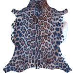 Leopard Leather Animal Carpet Natural Goatskin Leather Leopard Pattern