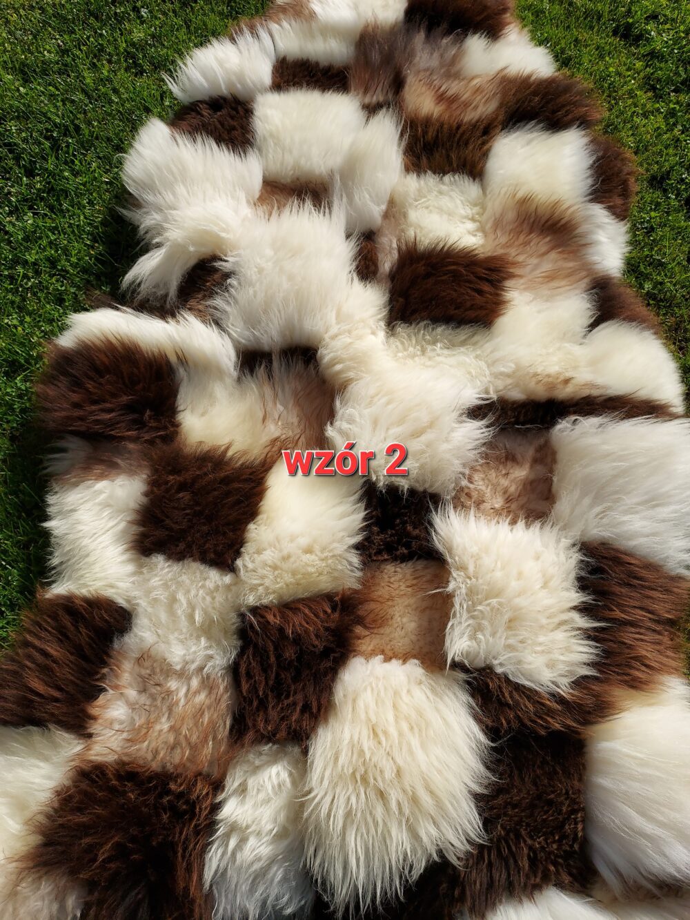 Sheepskin XXXL Giant 170 cm Natural Stitched RIVER Stitched sheepskins Producent owczych skór dekoracyjnych | Tannery Sheepskin | KalSkór 3