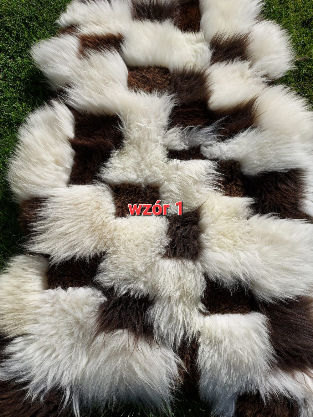 Sheepskin XXXL Giant 170 cm Natural Stitched RIVER Stitched sheepskins Producent owczych skór dekoracyjnych | Tannery Sheepskin | KalSkór 4