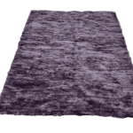 Narzuta tkana Dywan ze skóry owczej Ciemny Brąz